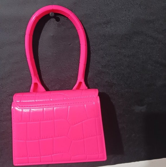 Women Hot pink neon mini purse bag - Picture 3 of 11